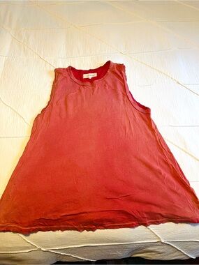 THE GREAT. Women's Rhubarb Sleeveless Tank Top